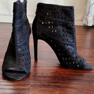 Vince Camuto Lazer Cut High Heel Bootie